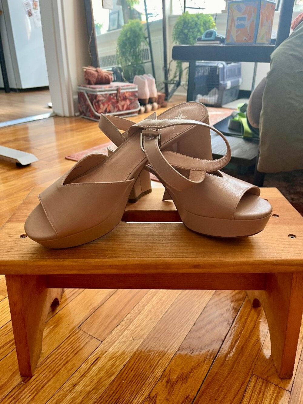 Tan Platform Heels (Size 11)